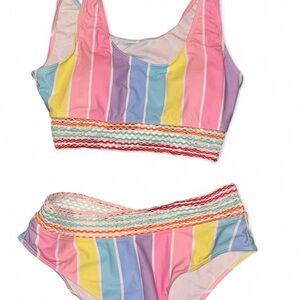 Colorful Striped swim Set